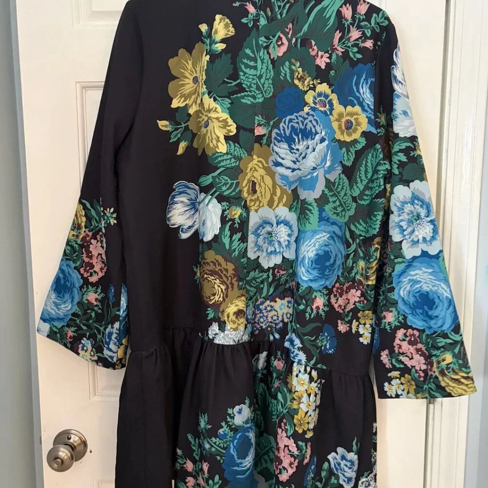 Tuckernuck Black Verdant Floral Pierce Dress - Size XXL - Picture 6 of 9